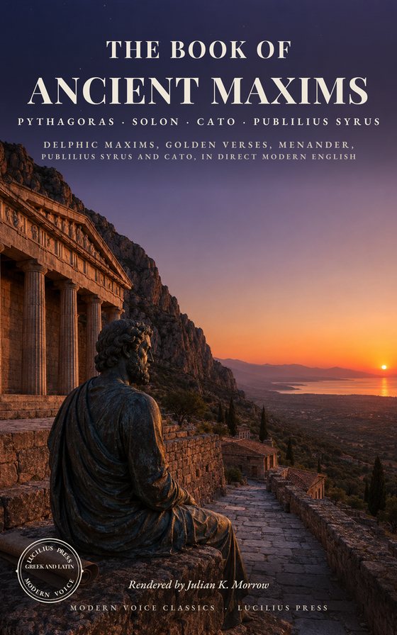 The Book of Ancient Maxims: Pythagoras, Solon, Cato and Publilius Syrus cover